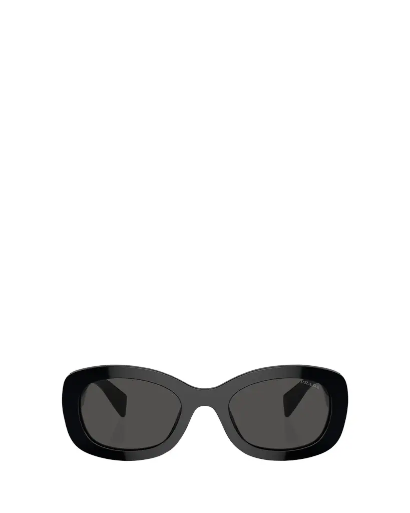 Prada Oversized Logo Acetate & Plastic Oval Sunglasses
