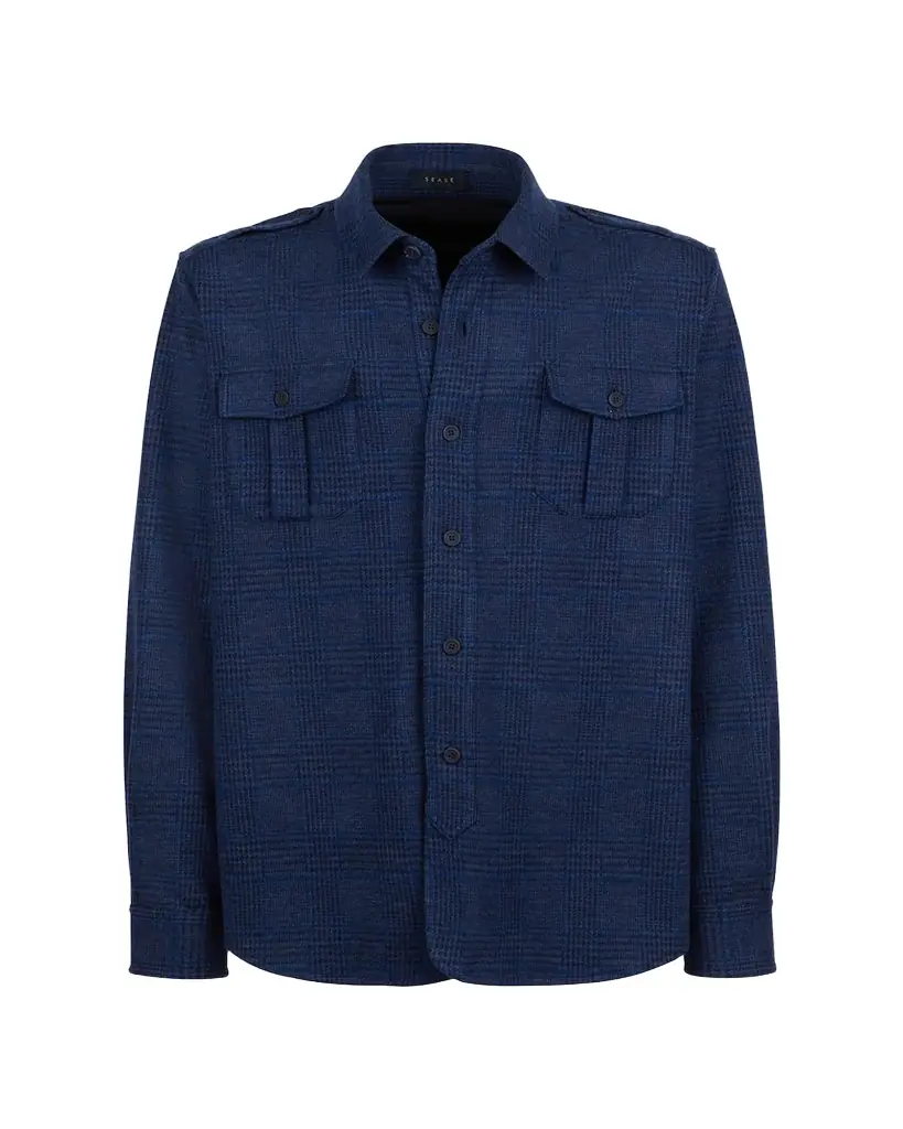 Sease Men's Check Shirt Jacket