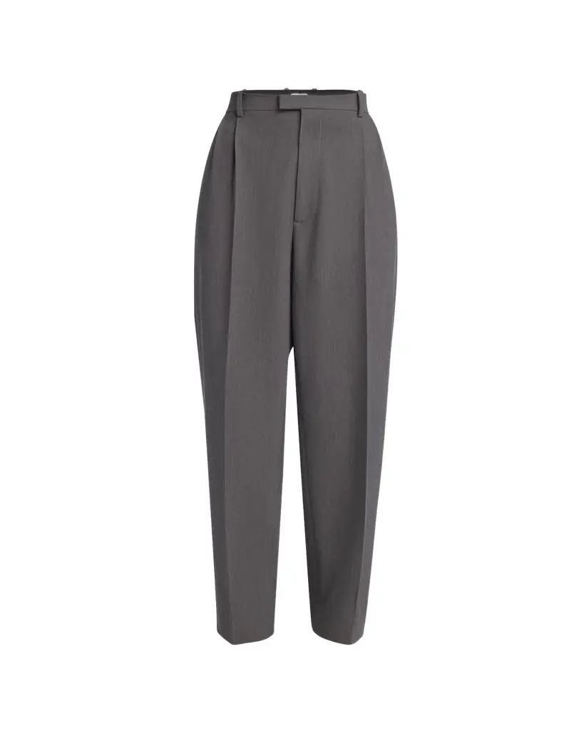 Bottega Veneta Tapered Wool Stretch Tricotine Trousers