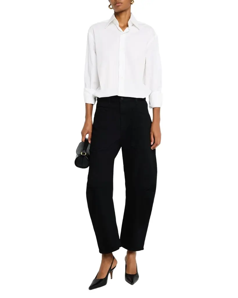 Nili Lotan Shon Curved Denim Pants