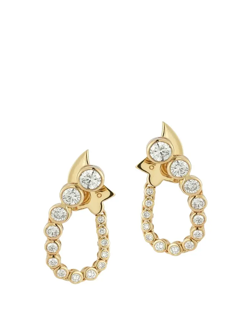 ONDYN Fluorescence Earrings with Diamonds