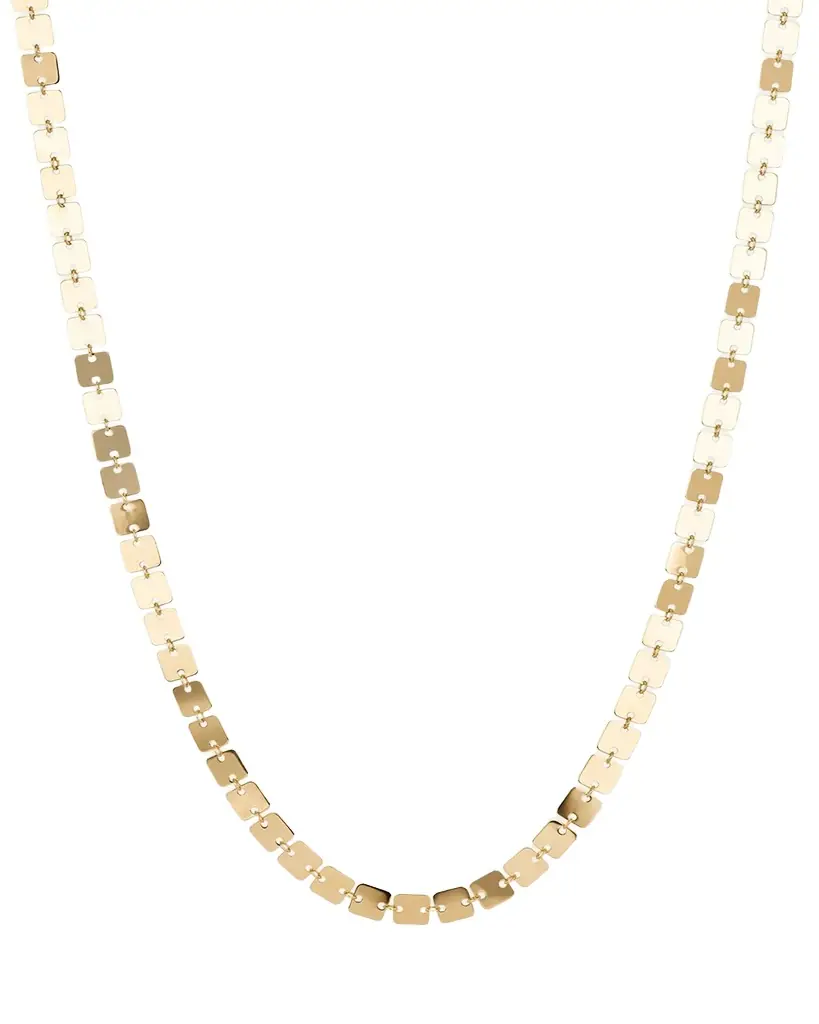 Lana 14K Yellow Gold Laser Square Chain Necklace