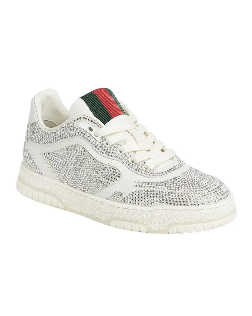 Gucci Crystal Web Low-Top Sneakers