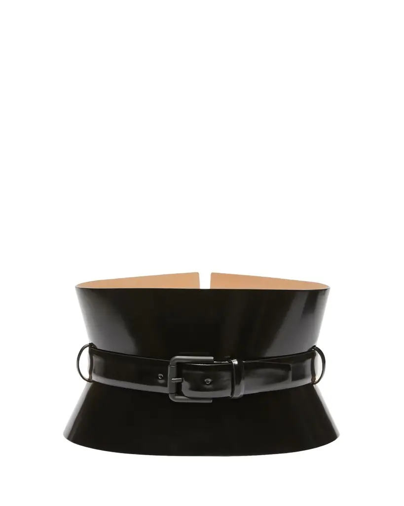 Max Mara Bustier Patent Leather Belt