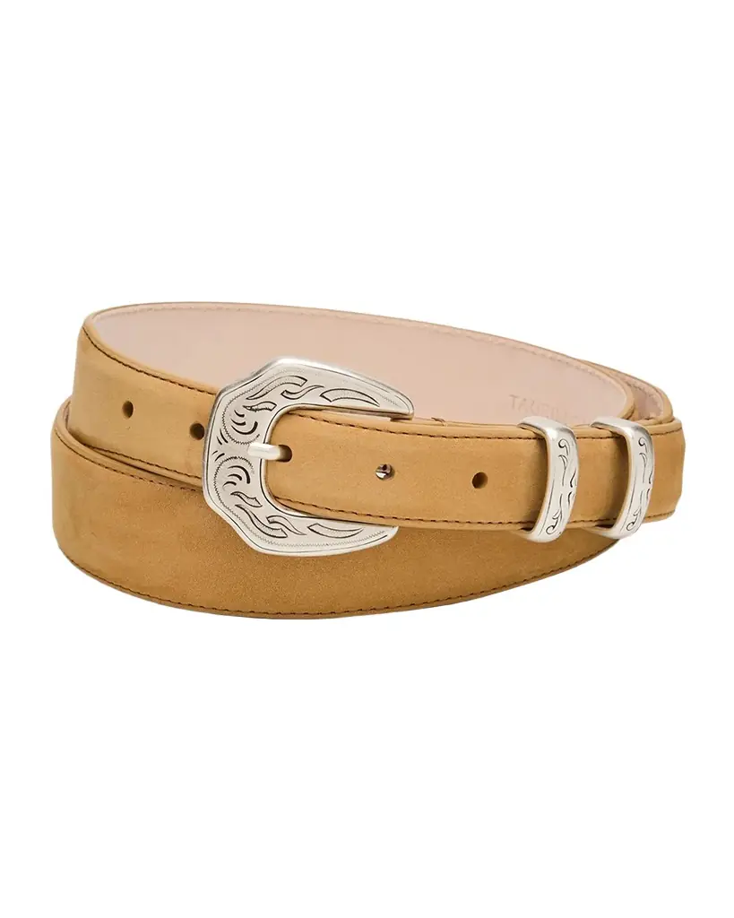 Simonnot Godard Men's Western Nubuck Suede Belt