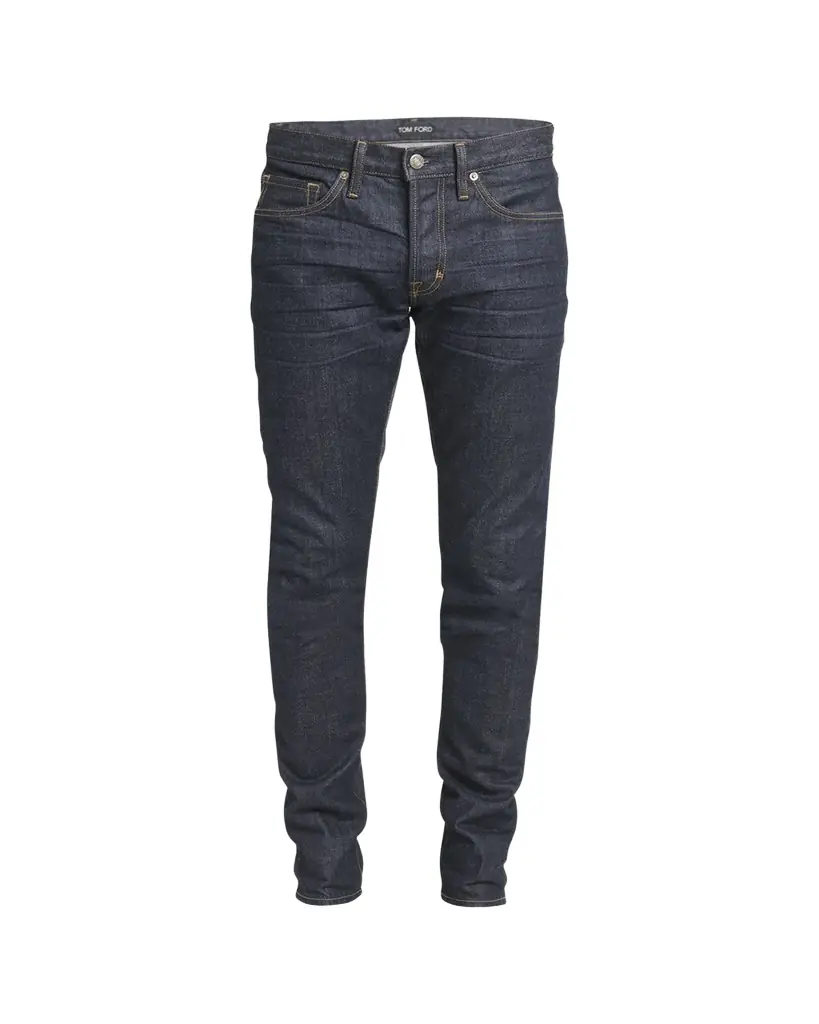 TOM FORD Men's Dark Wash Stretch Slim Fit Jeans