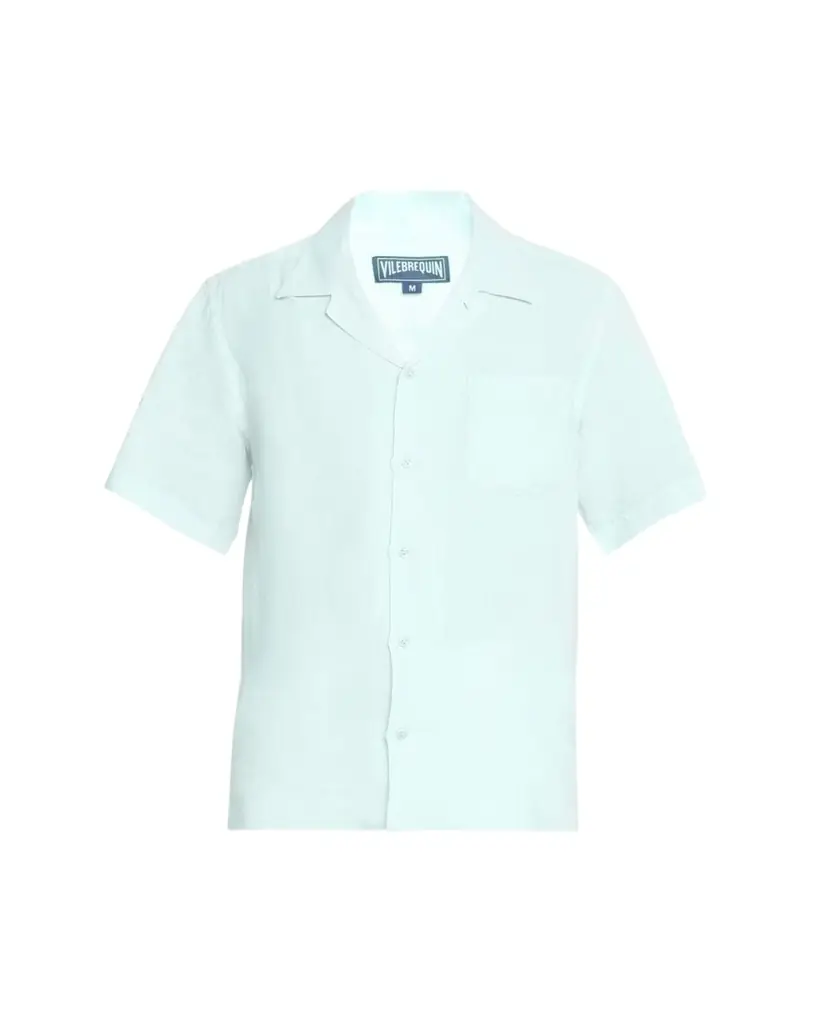 Vilebrequin Men's Linen Pocket Camp Shirt