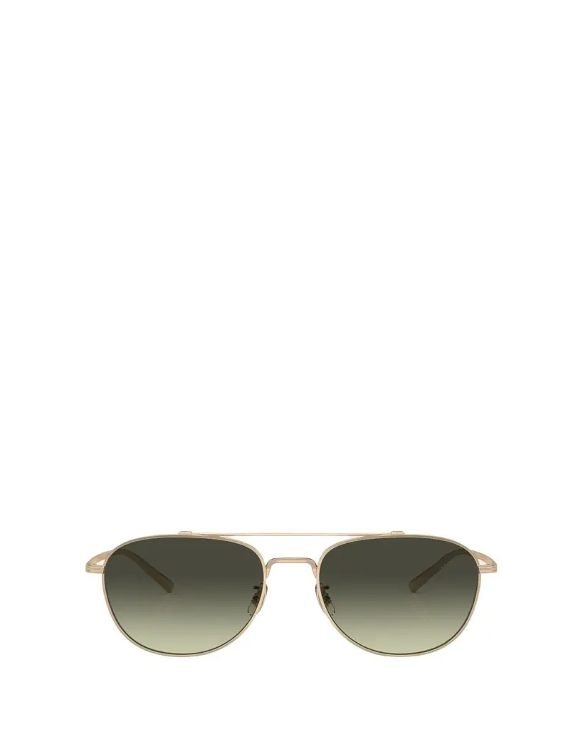 Oliver Peoples Men's Double-Bridge Metal Aviator Sunglasses