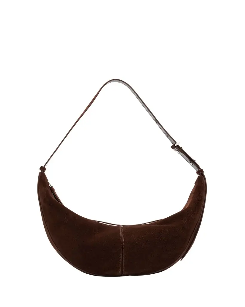 Proenza Schouler Slide Zip Suede Shoulder Bag