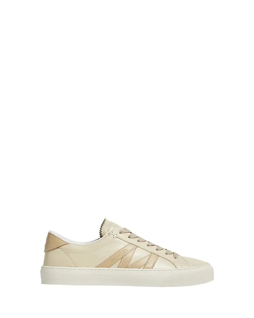 Moncler Monaco Leather Low-Top Sneakers