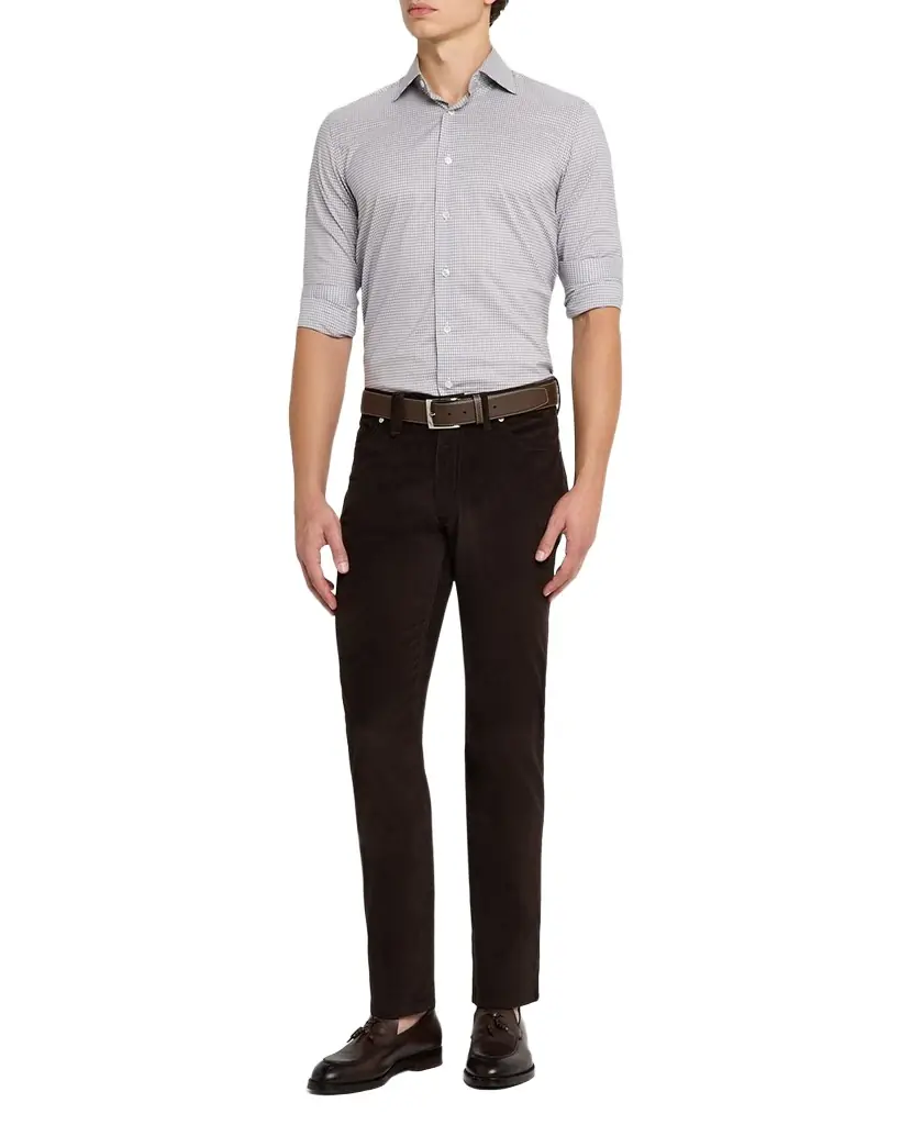 Brioni Men's Pinwale 5-Pocket Pants