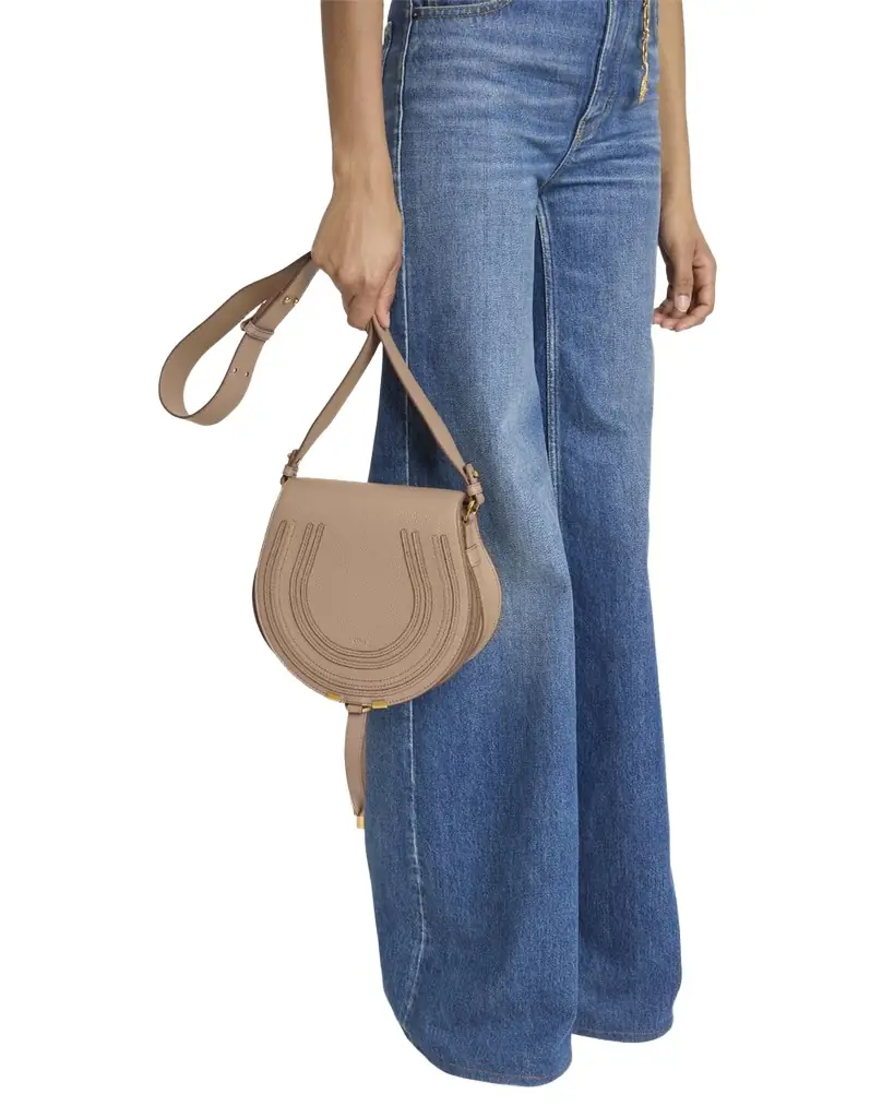 Chloe Marcie Medium Slim Crossbody Bag in Grained Calfskin