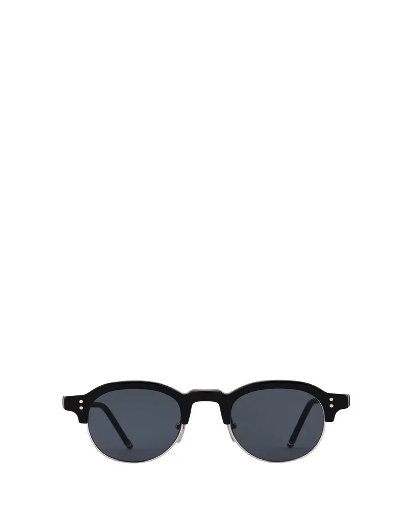 Thom Browne Men's Oval Half-Rim Sunglasses