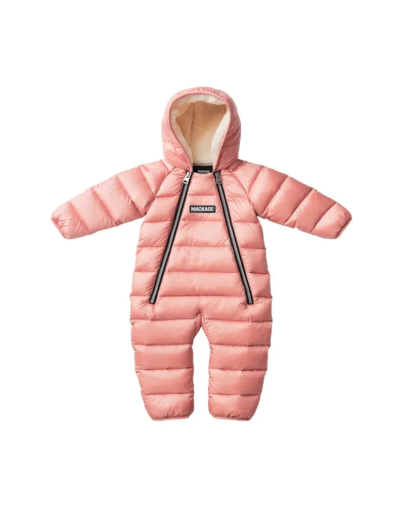 Mackage Kid's Bambi Recycled Quilted Snowsuit, Size 6M-24M