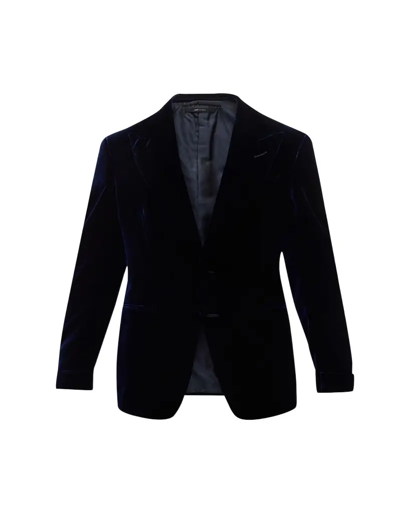 TOM FORD Men's Wool-Silk Velvet Cocktail Jacket