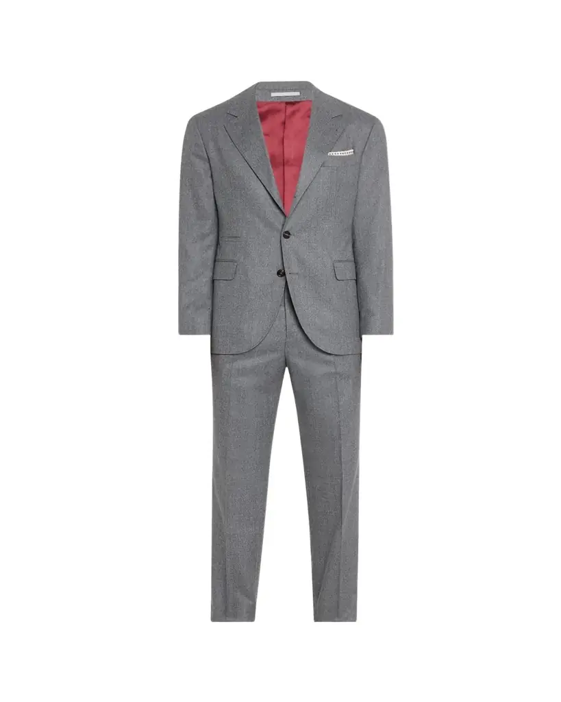 Brunello Cucinelli Men's Solid Wool Suit