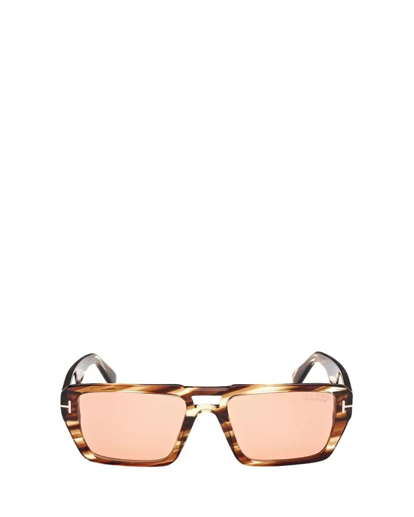 TOM FORD Redford Patterned Acetate Aviator Sunglasses
