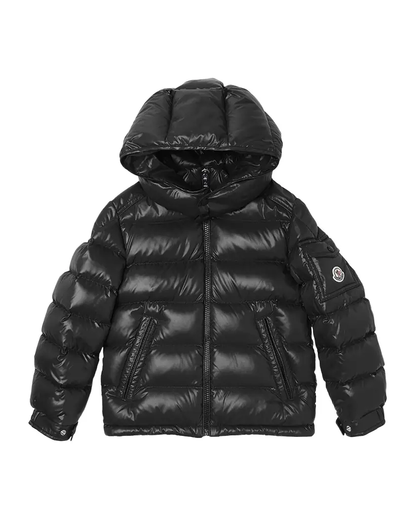 Moncler Boy 's New Maya Shiny Puffer Jacket, Size -14
