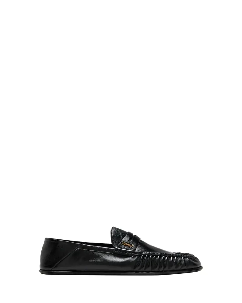 Saint Laurent Men's Le Loafer Leather Penny Loafers