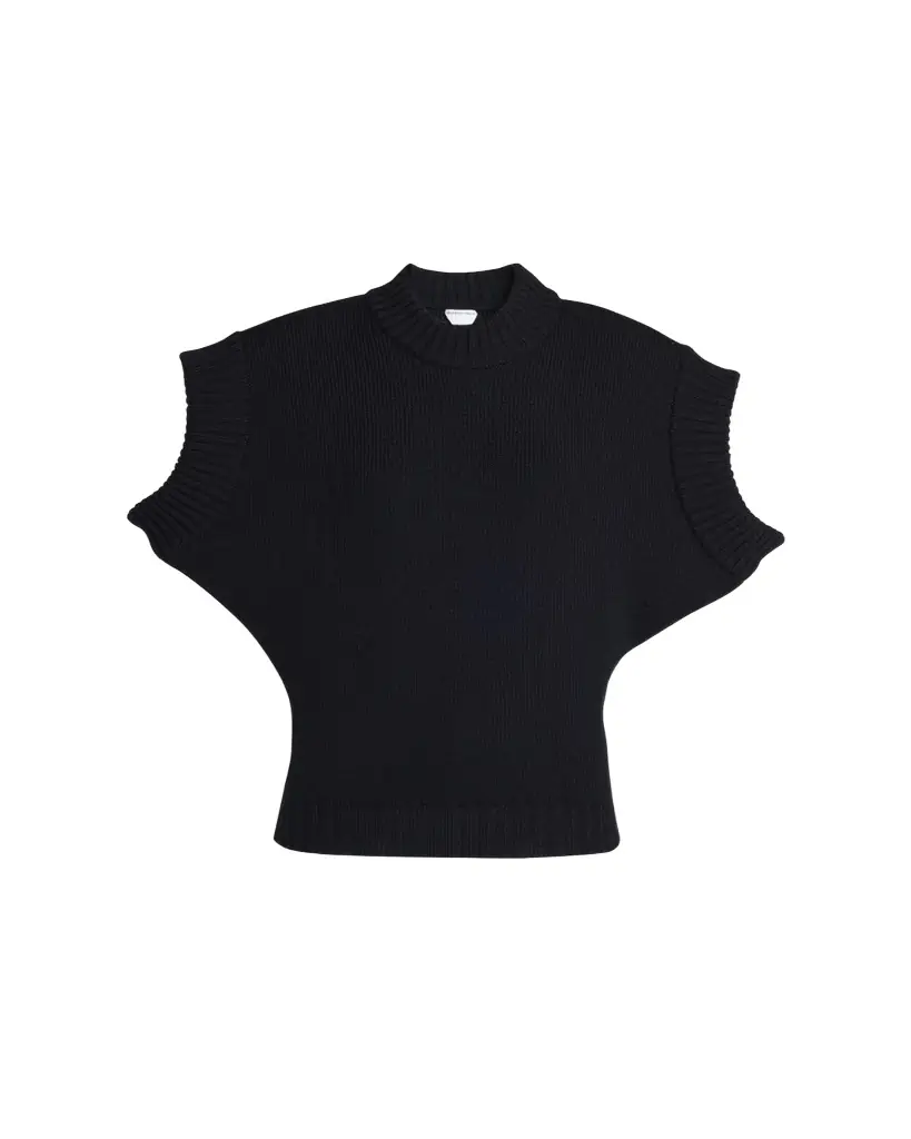 Bottega Veneta Short Sleeve Wool Sweater - Women's Clothing