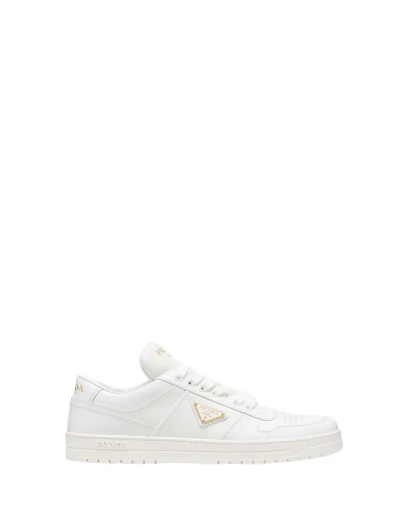 Prada Downtown Leather Low-Top Sneakers