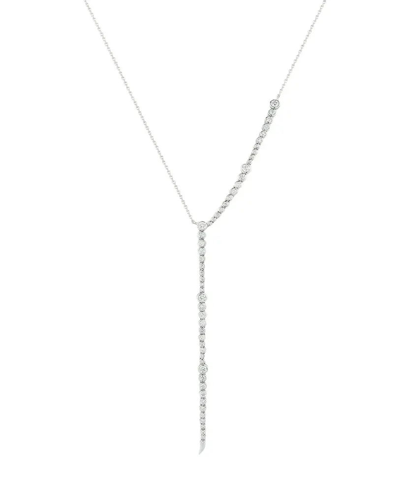 ONDYN Simone Necklace with Diamonds, 18"L