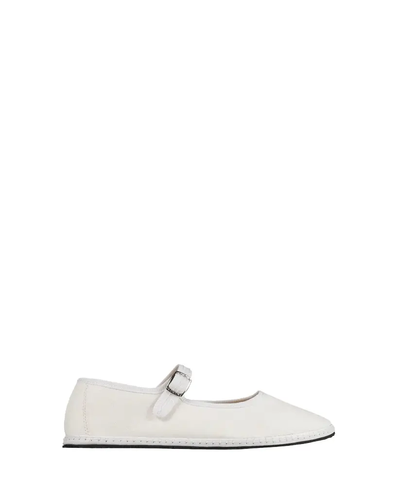 Vibi Venezia Cotton Mary Jane Ballerina Flats