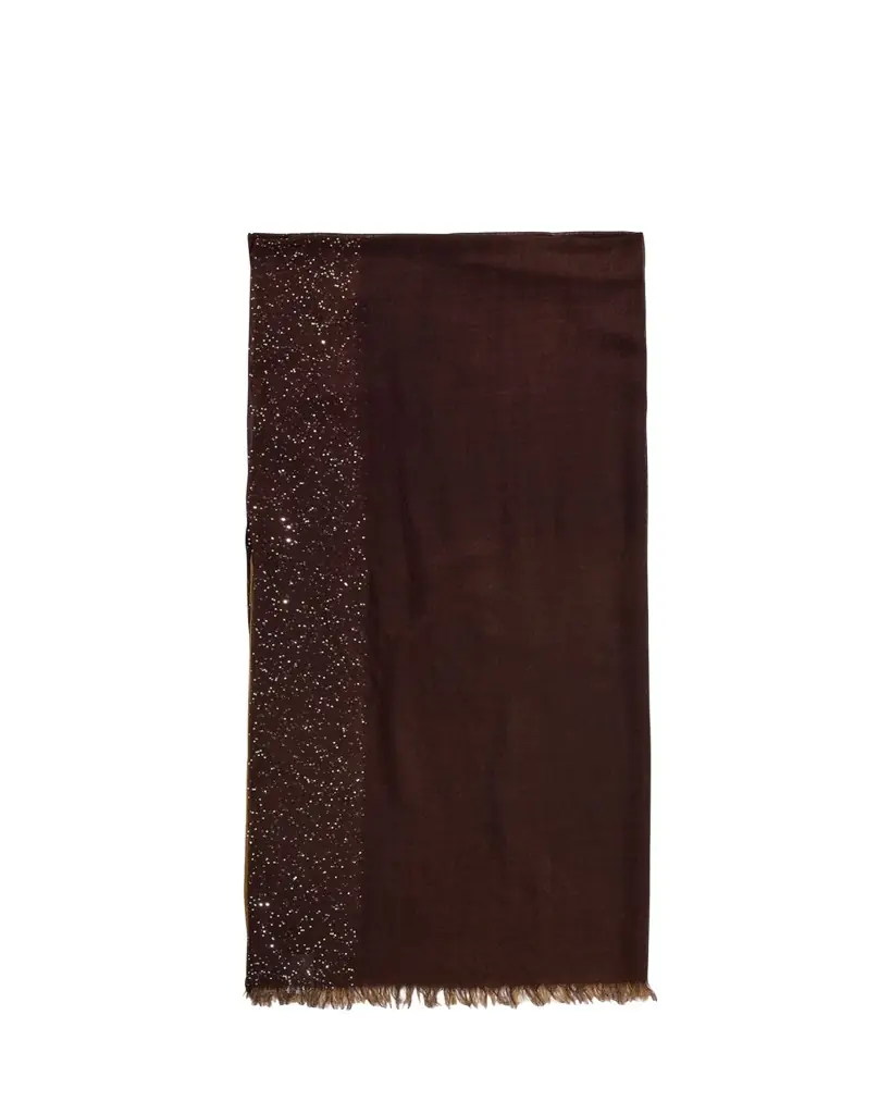 Faliero Sarti Dania Sequined Ombre Wool-Silk Scarf