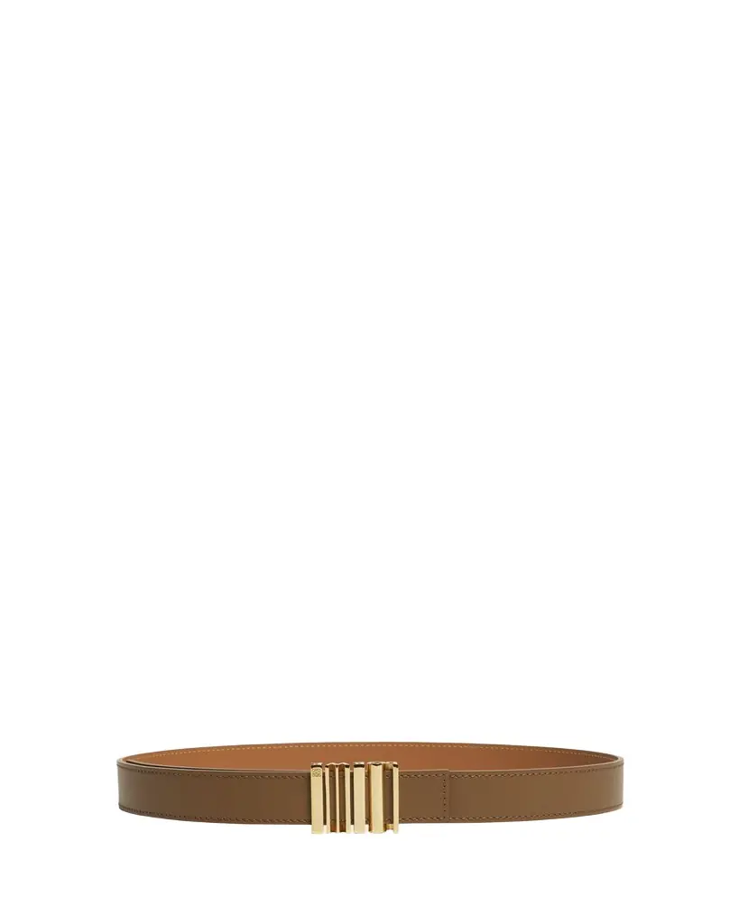 Loewe Graphic Buckle Leather Belt