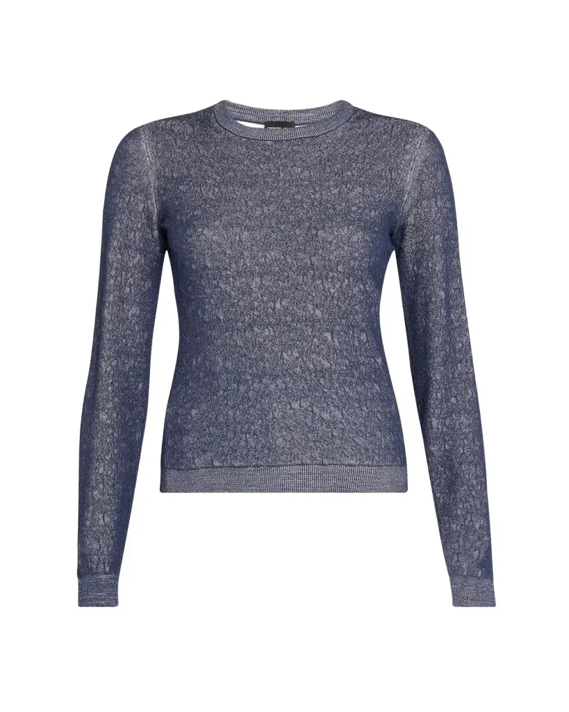 Giorgio Armani Shiny Viscose Knit Top