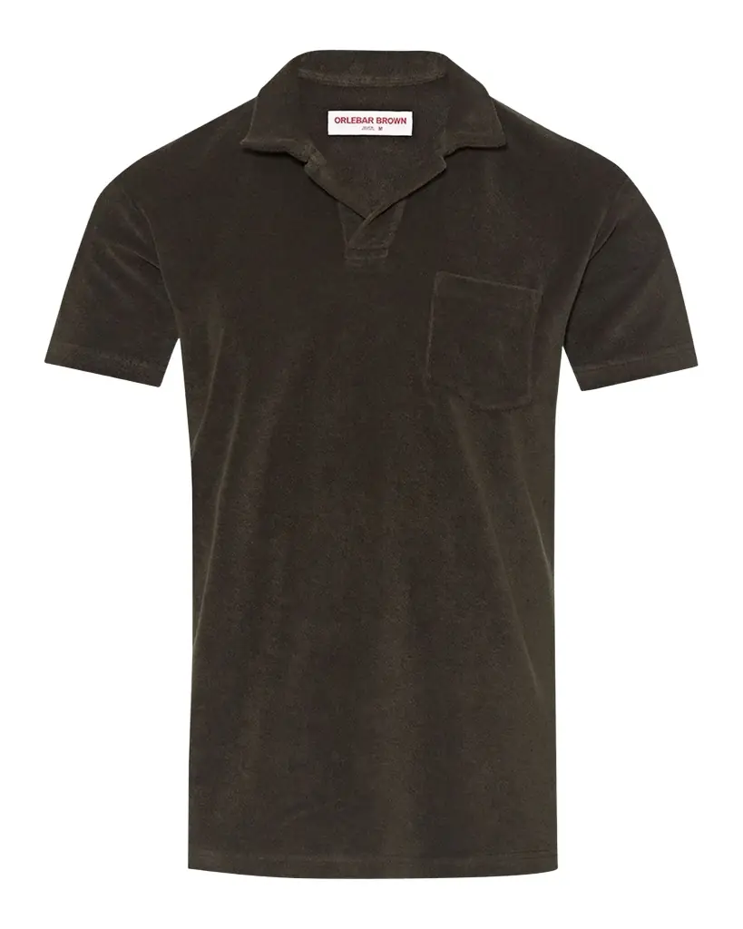 Orlebar Brown Men 's Organic Cotton Terry Short-Sleeve Polo Shirt