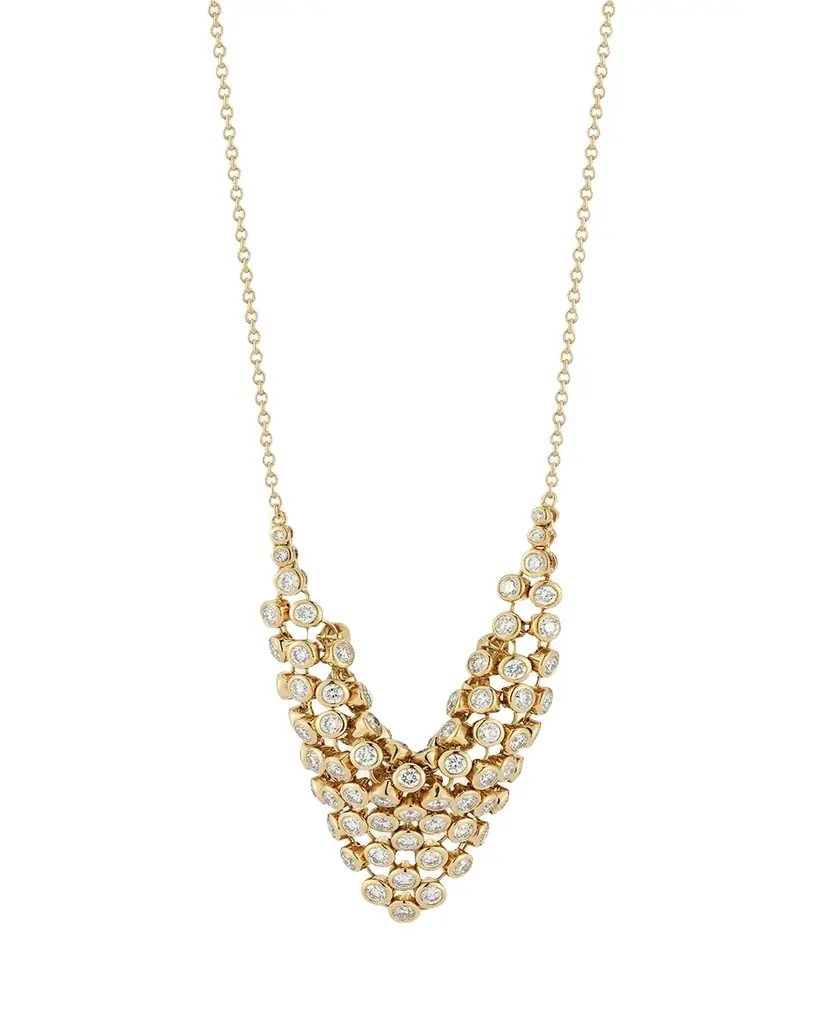 ONDYN Large Diamond Bias Pendant Necklace, 22"L