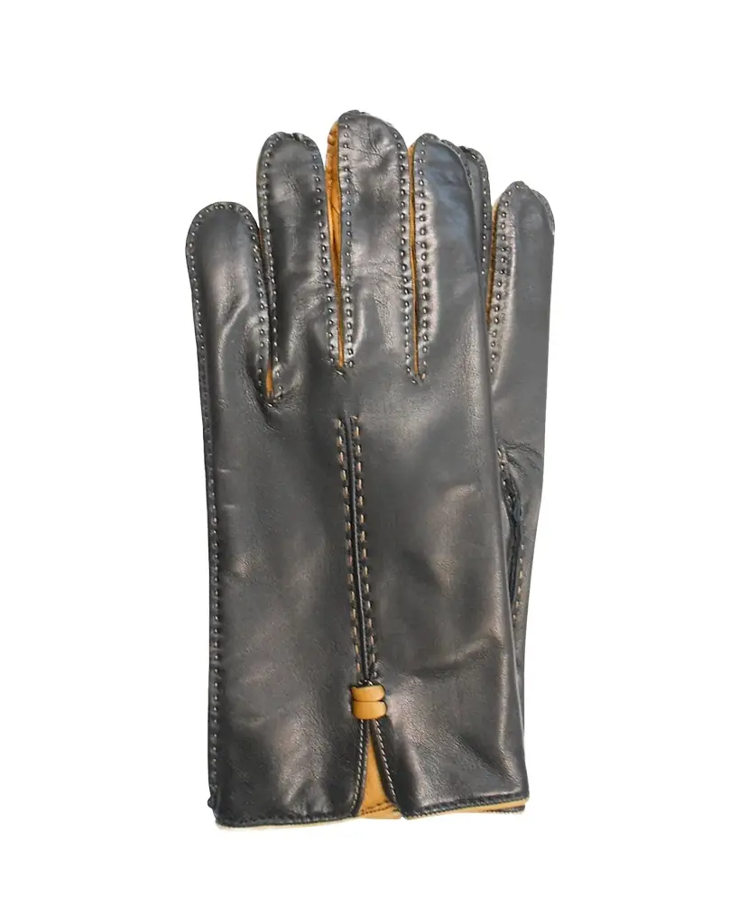 Guanti Giglio Fiorentino Two-Tone Napa Leather Gloves