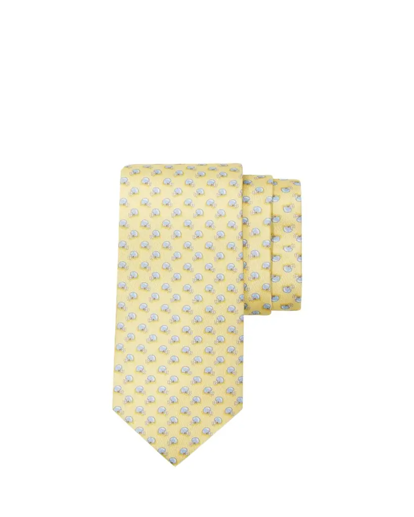 Ferragamo Men's Football-Print Silk Tie
