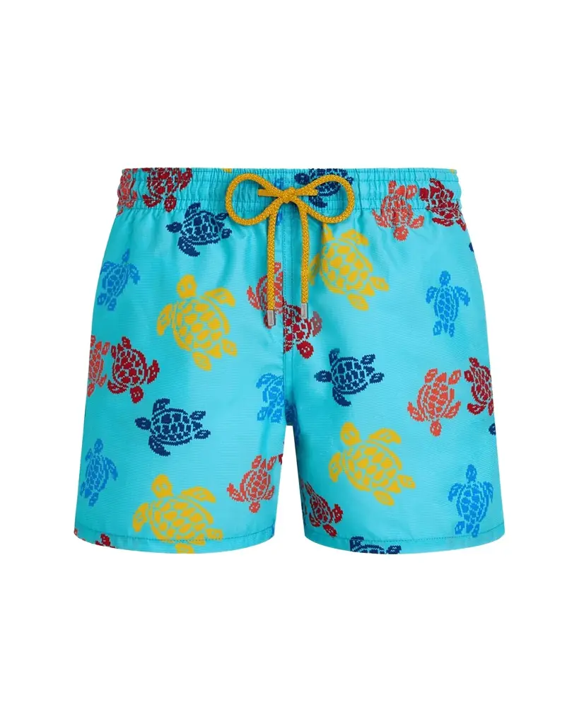 Vilebrequin Men's Multi Turtle-Print Swim Shorts