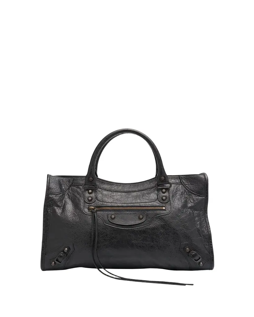Balenciaga Le City Medium Leather Top-Handle Bag