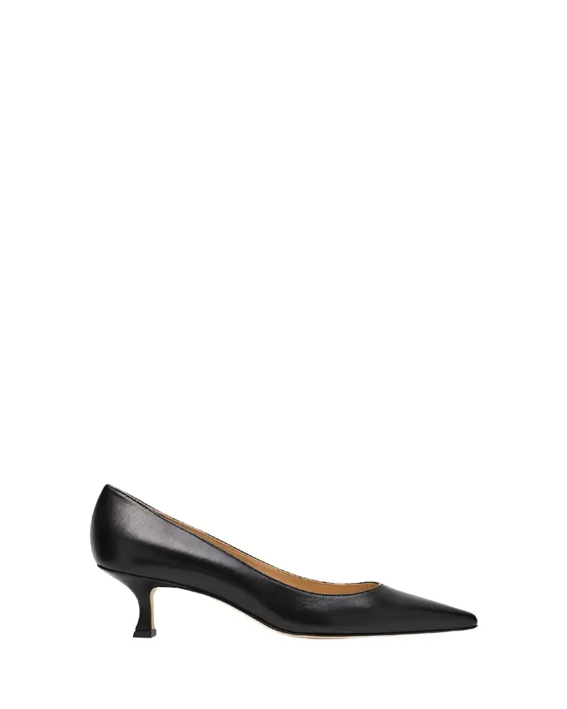 Manolo Blahnik Srila Leather Low Pumps