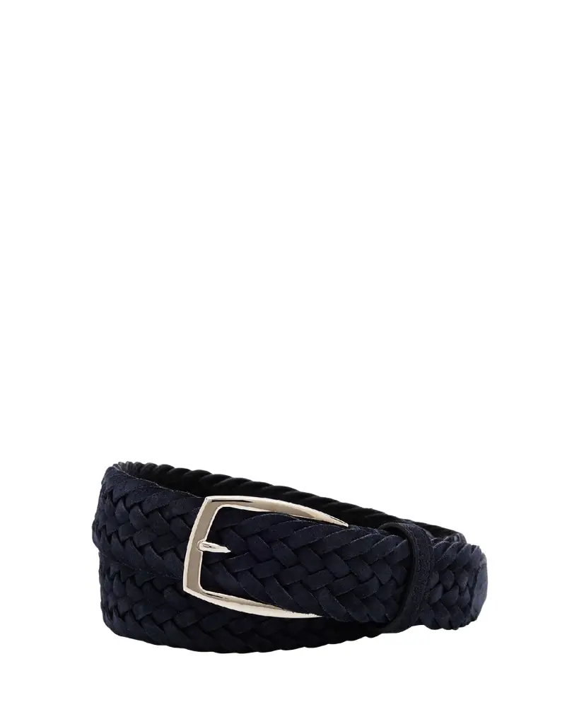 Brioni Men's Woven Leather Belt