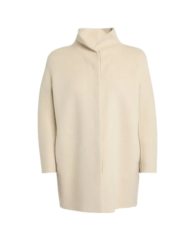 Loro Piana Scotty Double Baby Cashmere Single-Breasted Coat