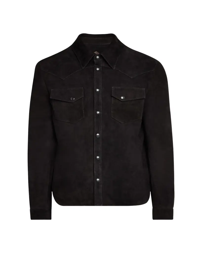 SAVAS Men's Lowry Leather Overshirt