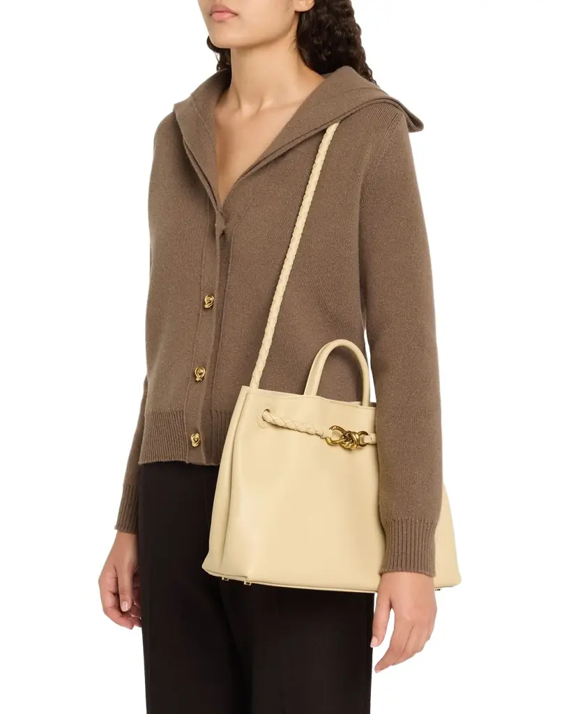 Bottega Veneta Andiamo Medium Leather Tote Bag