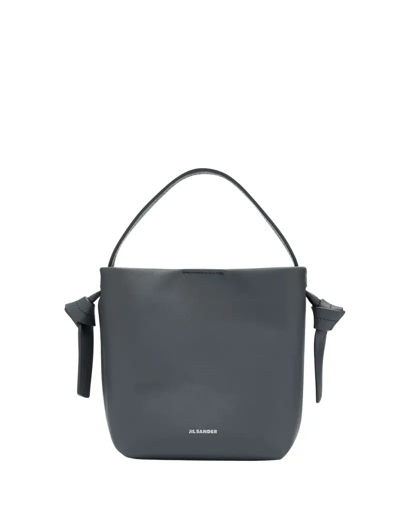 Jil Sander Knot Mini Leather Hobo Bag