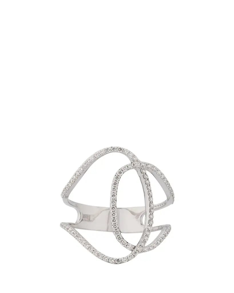 Lana 14K Gold Skinny Illuminating Diamond Ring