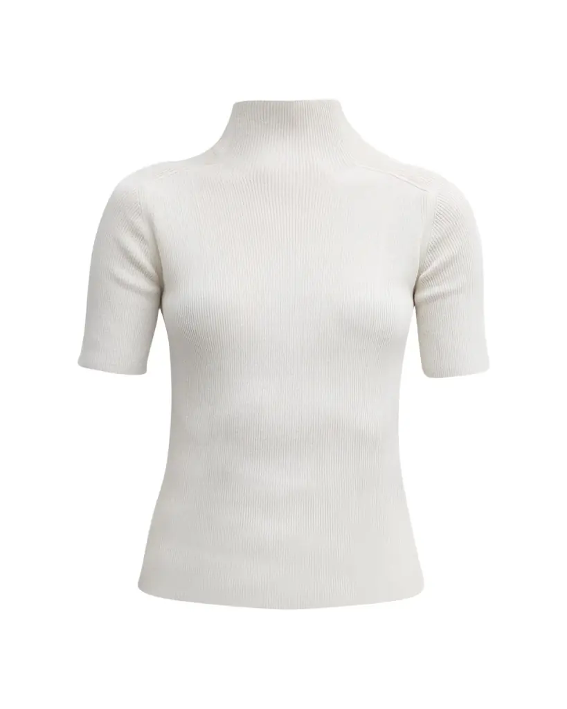 Lafayette 148 New York Ribbed Mock-Neck Sweater