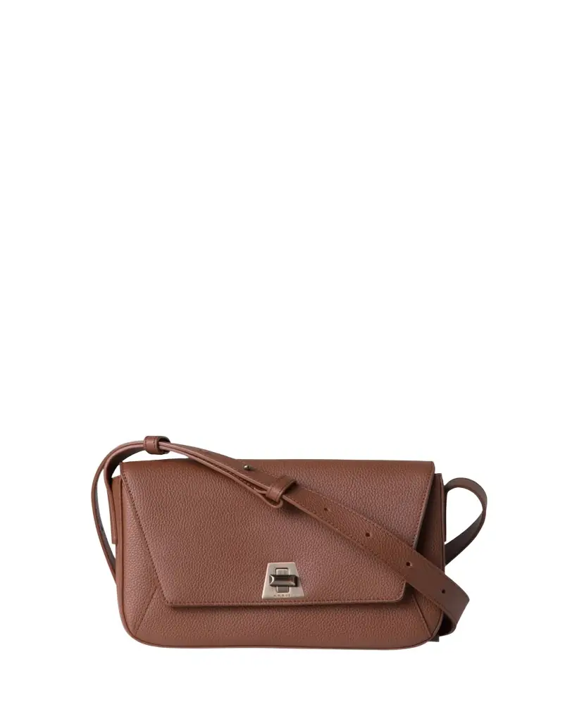 Akris Anouk Lite Flap Leather Crossbody Bag