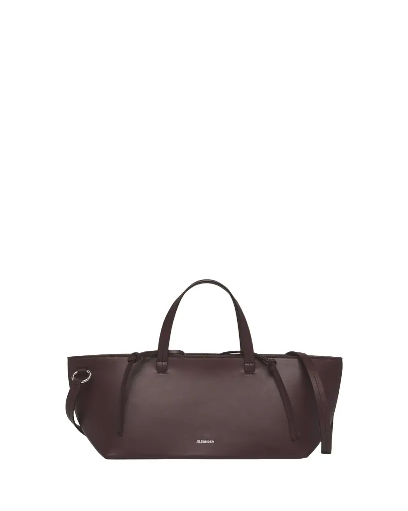 Jil Sander Bateau Small Calfskin Tote Bag