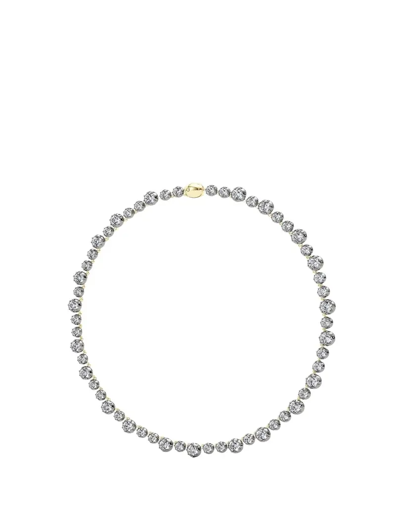 HauteCarat 18K Georgian Cut Lab Grown Diamond Necklace