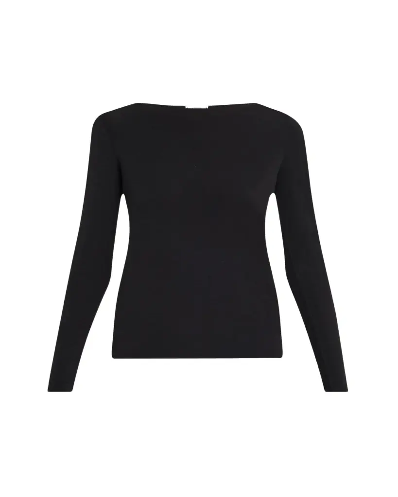 Wolford Pure Bateau-Neck Jersey Top