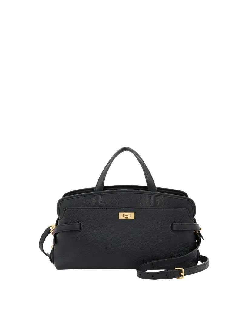 Anya Hindmarch Wilson Small Calf Leather Top-Handle Bag