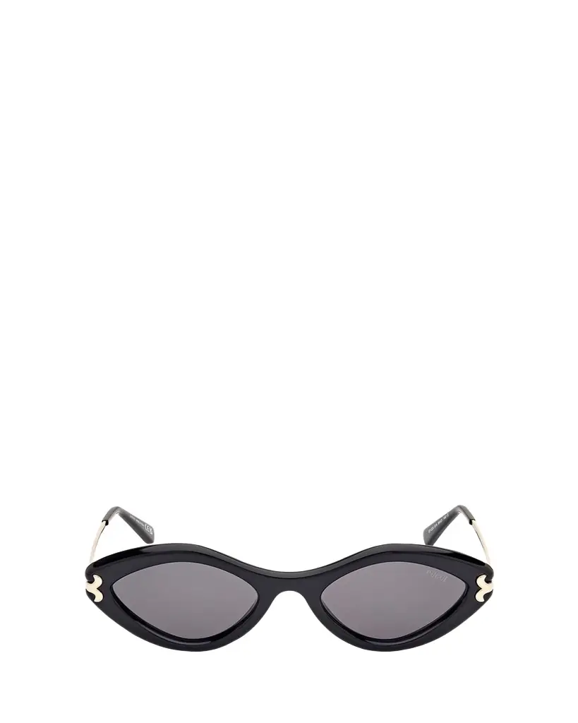 Pucci Logo Acetate & Metal Oval Sunglasses